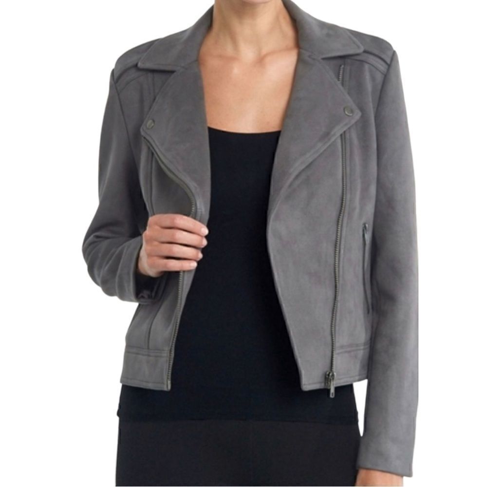 Philosophy Faux Leather Suede Moto Jacket Size Small NWT